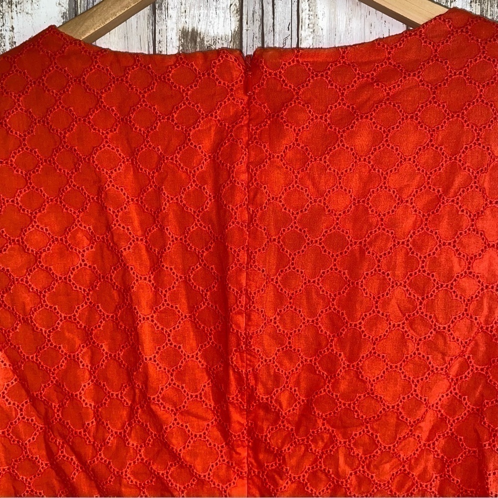 Talbots Orange Eyelet Sleeveless Blouse - Picture 4 of 5